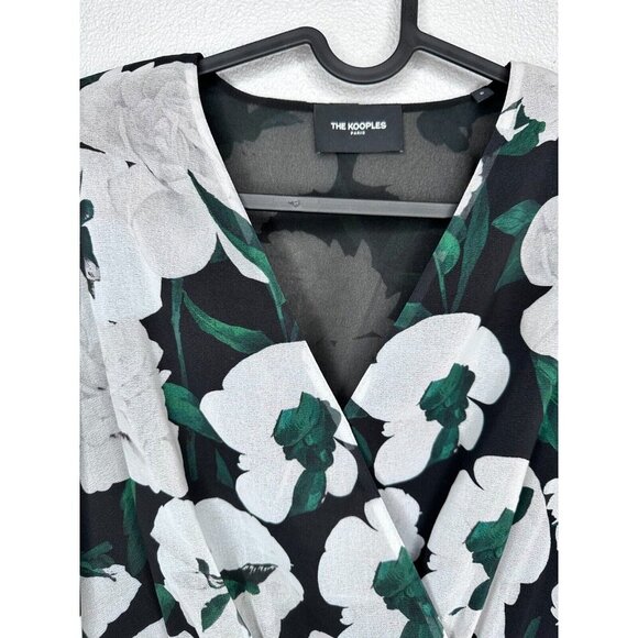 THE KOOPLES Short Printed Multi Long Sleeve Dress Size XS Cocktail NWOT - Picture 6 of 15